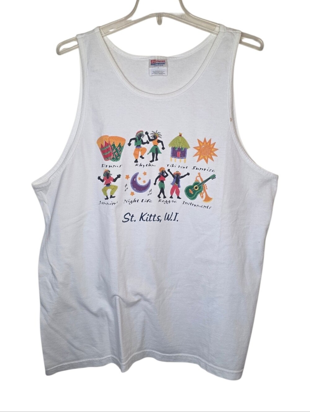 Hanes Heavyweight St. Kitts Graphic Tank Size XL